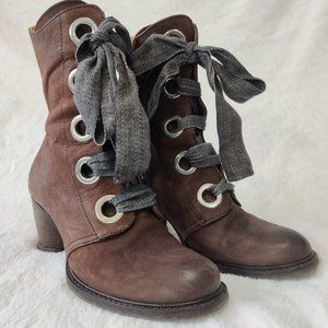 Fluevog East End Gladstone Mid-calf Lace-up Boot